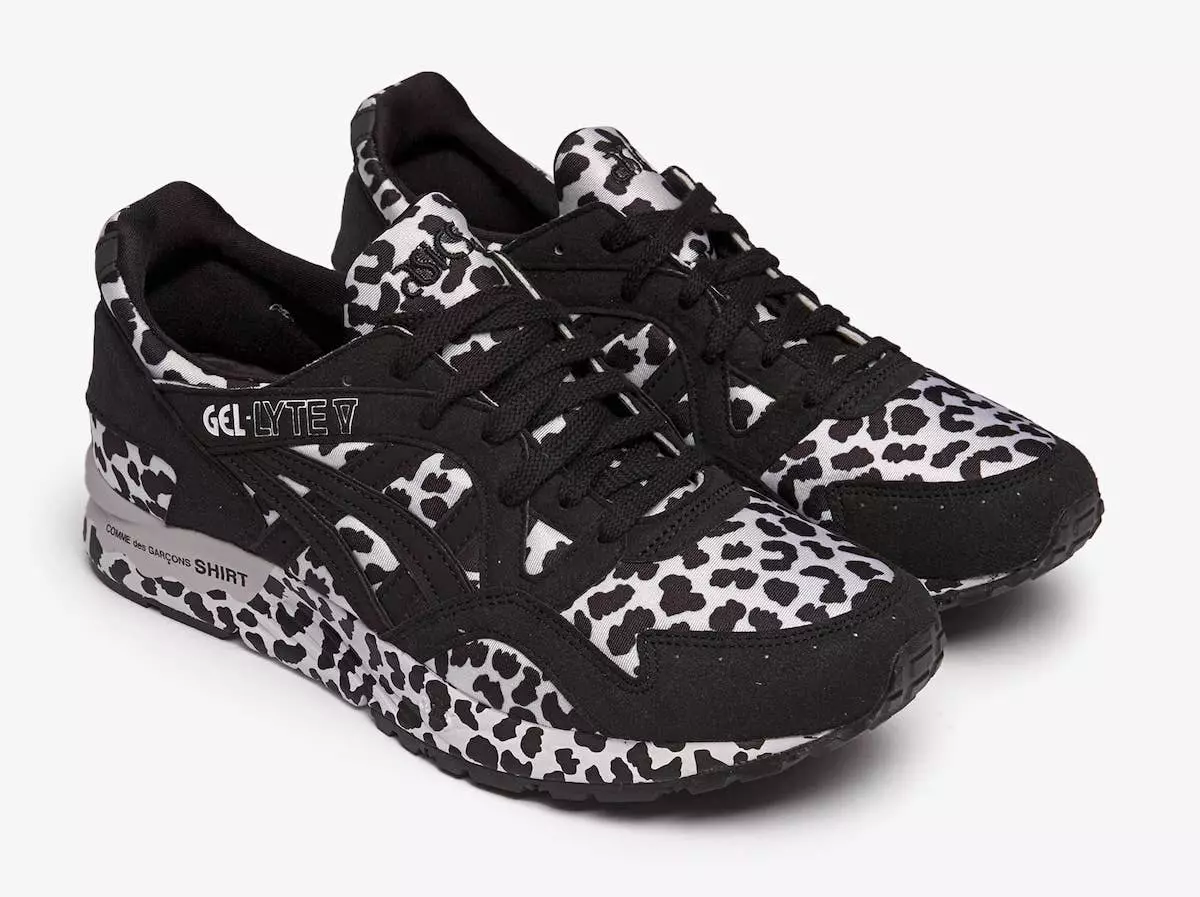 Comme des Garcons חולצה ASICS Gel Lyte V שחור תאריך שחרור