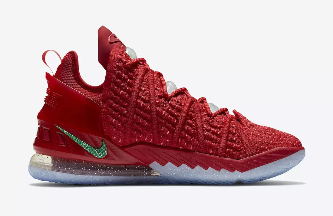 Nike LeBron 18 X-Mas אין לאַ ניטל DB8148-601 מעלדונג טאָג