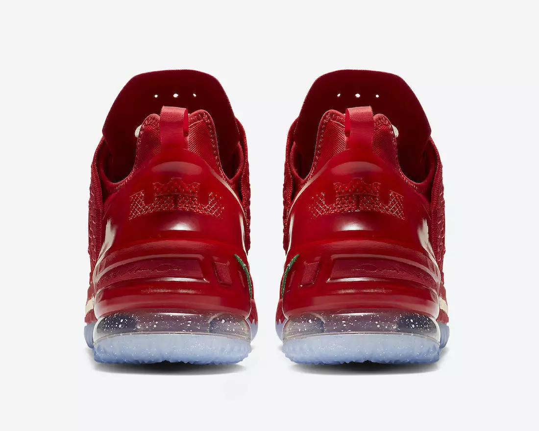 Nike LeBron 18 X-Mas in LA Christmas DB8148-601 Чыгарылган күнү