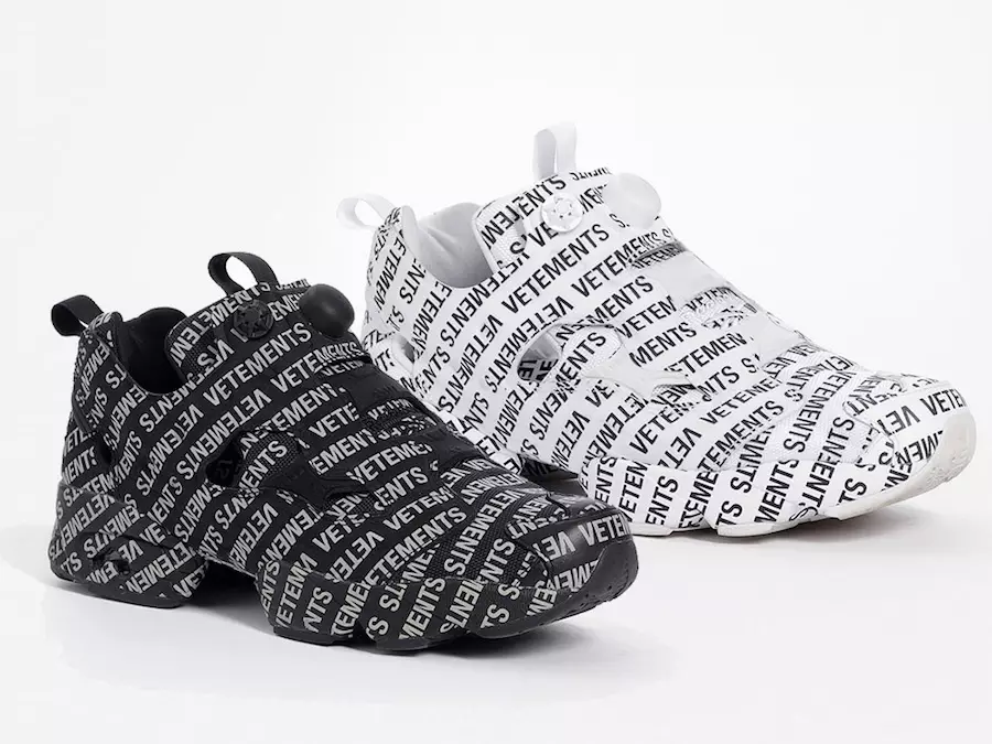 Vetements Reebok Insta Pump Fury Monogram Pack 2019 izlaišanas datums