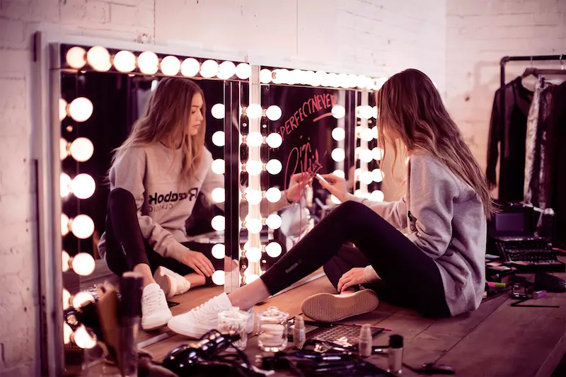 Campanha Diamante Gigi Hadid Reebok Club C