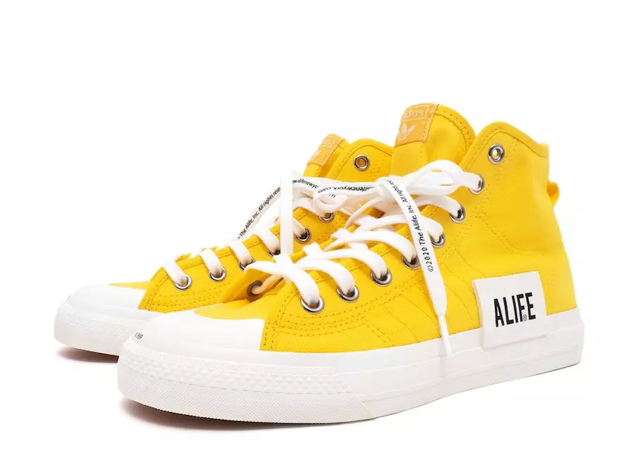 ALIFE adidas Nizza High Yellow Дата выпуска