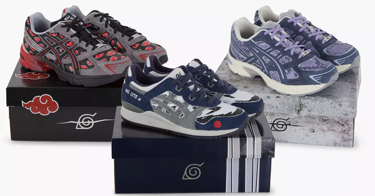 Naruto Shippuden x ASICS Sasuke Itachi Kakashi Dáta Eisiúna