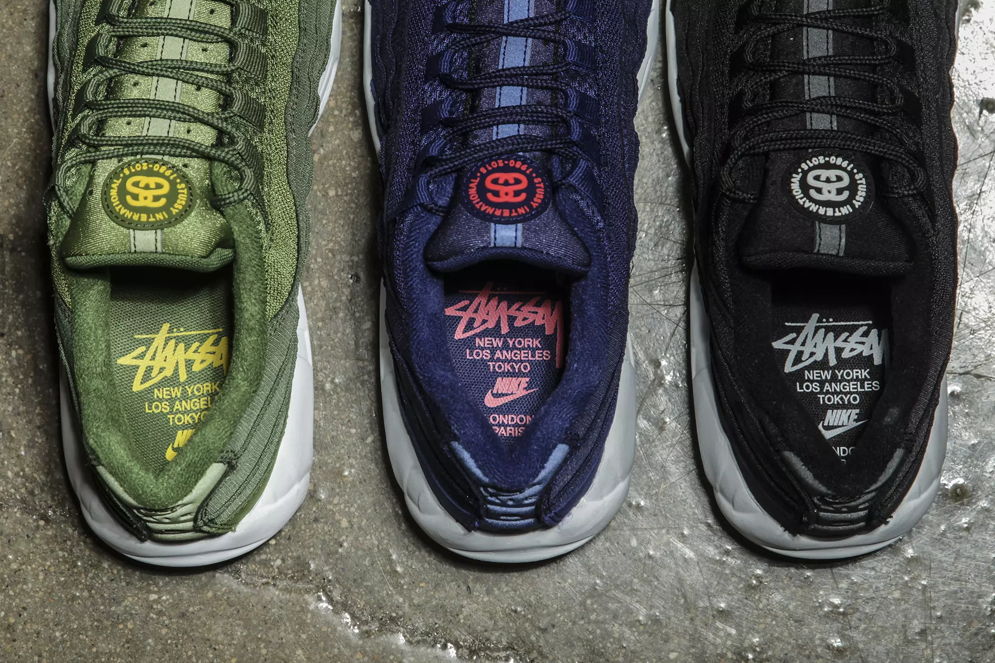 Stussy x Nike Air Max 95 Collection သည် မနက်ဖြန်တွင် ရောင်းချမည်ဖြစ်သည်။