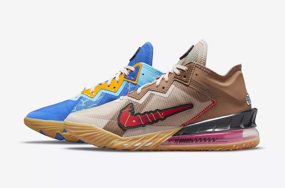 Xbox Nike LeBron 18 Low Wile E Roadrunner DO7172-900 מעלדונג טאָג