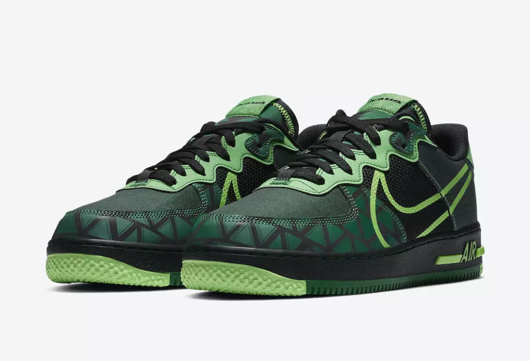 Nike Air Force 1 React Naija CW3918-001 Dáta Eisiúna