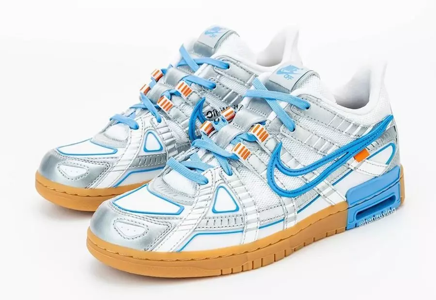 Törtfehér Nike Air Rubber Dunk University Blue CU6015-100 Megjelenési dátum