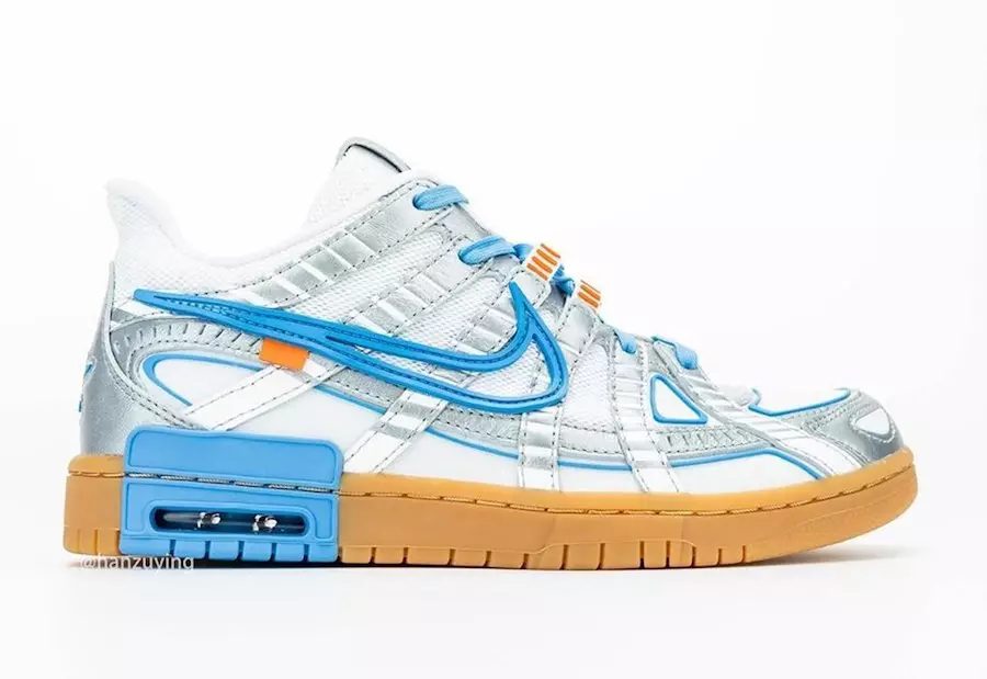 Törtfehér Nike Air Rubber Dunk University Blue CU6015-100 Megjelenési dátum