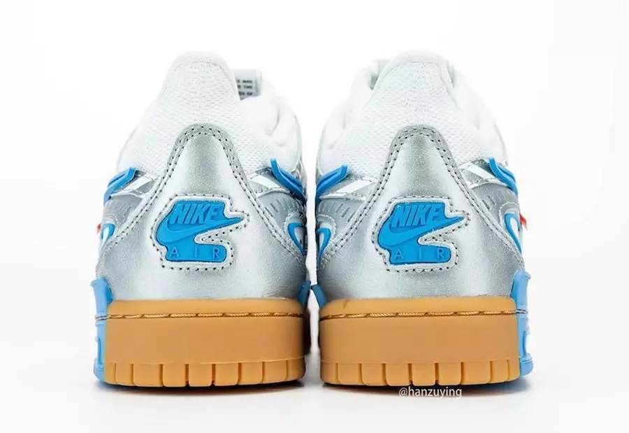 Törtfehér Nike Air Rubber Dunk University Blue CU6015-100 Megjelenési dátum