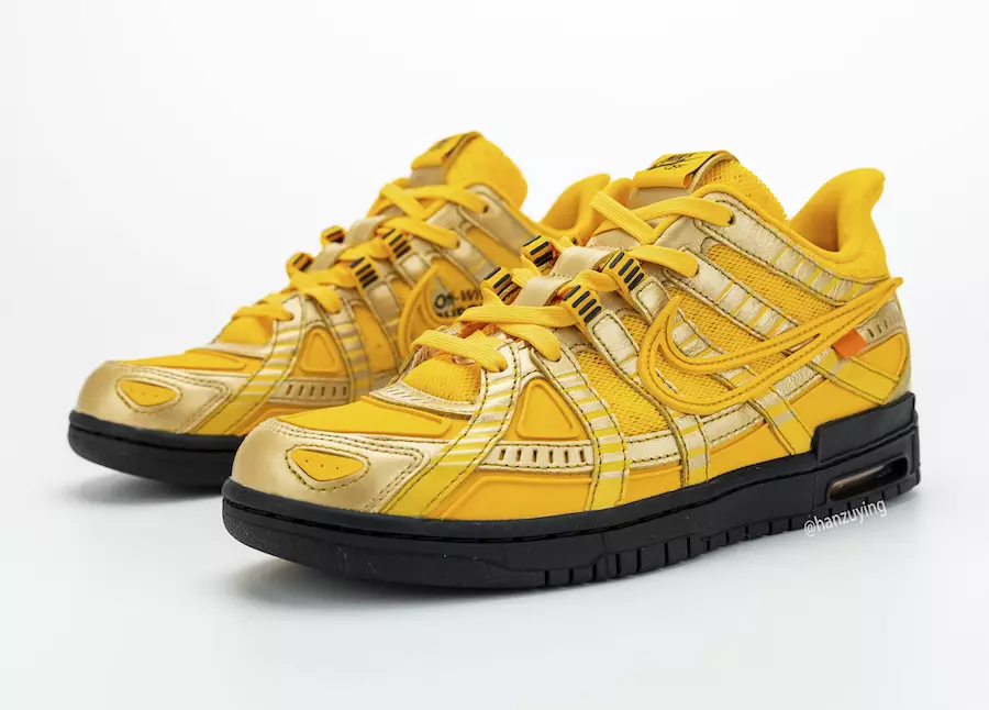 Ақ түссіз Nike Air Rubber Dunk University Gold CU6015-700 Шығарылған күні