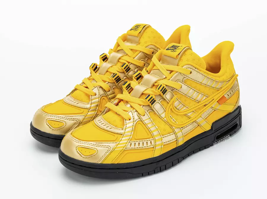 Off-White Nike Air Rubber Dunk University Gold CU6015-700 Чыгарылган күнү