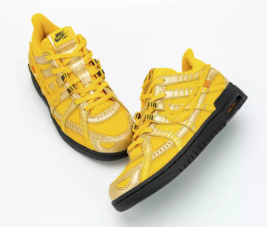 Off-White Nike Air Rubber Dunk University Gold CU6015-700 Tarikh Tayangan