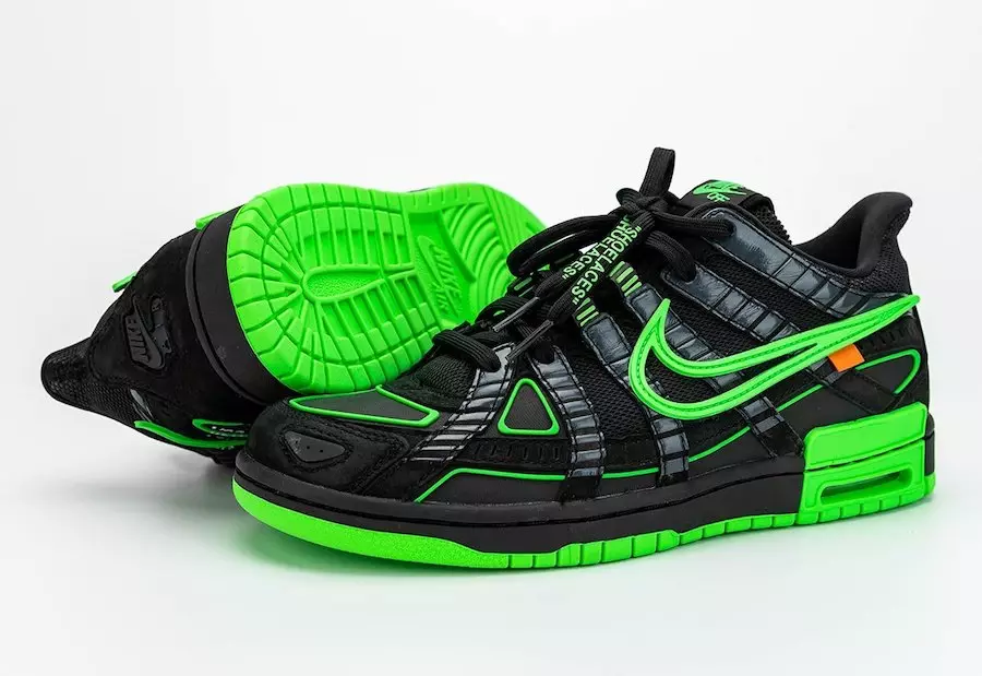 Beveik balta Nike Air Rubber Dunk Green Strike CU6015-001 išleidimo data