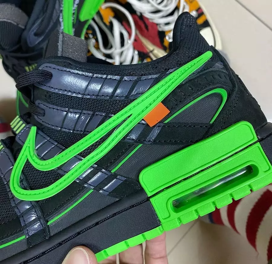 Off-White Nike Air Rubber Dunk Black Green Strike CU6015-001 Ngày phát hành