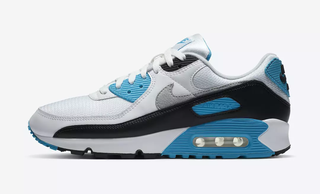 Nike Air Max 90 OG Laser Blue CJ6779-100 2020 Chiqarilgan Sana