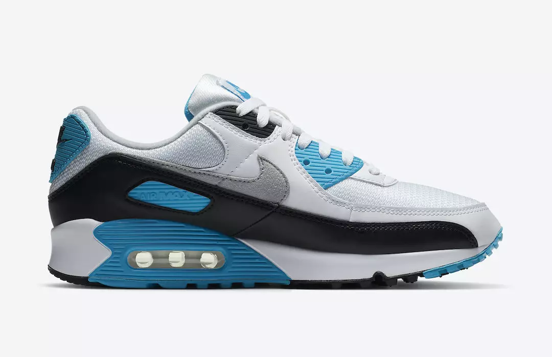 Nike Air Max 90 OG Laser Blue CJ6779-100 2020 Tarehe ya Kutolewa