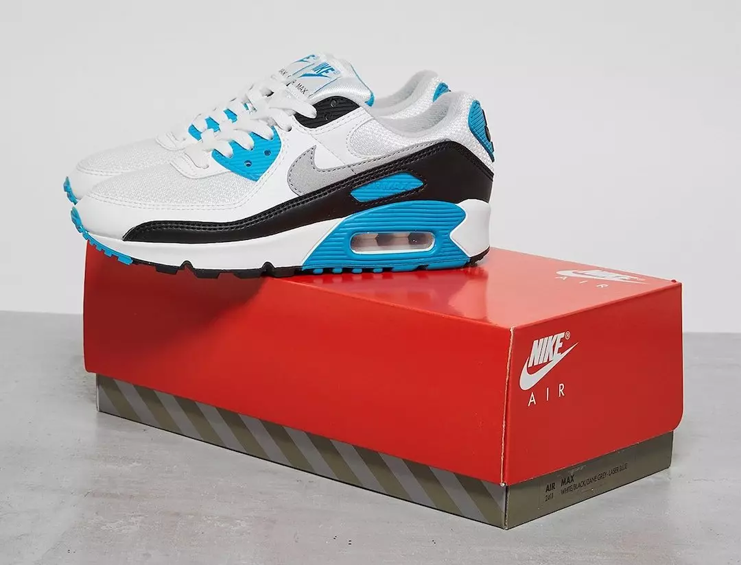 Nike Air Max 90 OG Laser Blue 2020 Чыгарылган күнү баасы