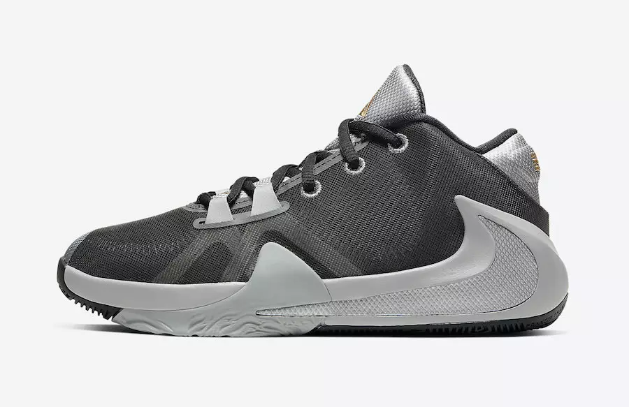 Nike Zoom Freak 1 GS Smoke Grey Metallic Silver Metallic Gold BQ5633-050 Թողարկման ամսաթիվ