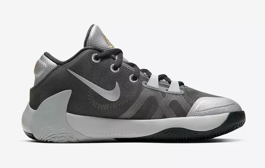 Nike Zoom Freak 1 GS Smoke Gray Metallic Silver Metallic Gold BQ5633-050 Шығарылған күні