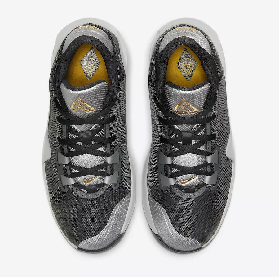 Nike Zoom Freak 1 GS Smoke Grey Metallic Silver Metallic Gold BQ5633-050 გამოშვების თარიღი