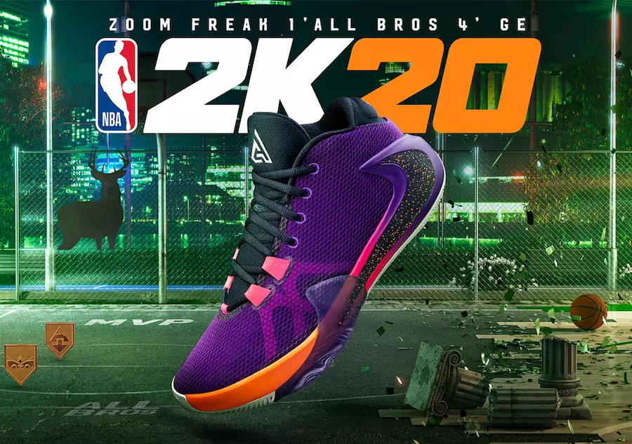 NBA 2K20 и Nike го издаваат ексклузивниот Zoom Freak 1