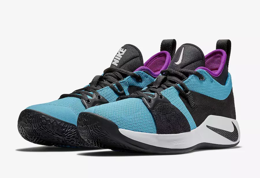 Nike PG 2 Blue Lagoon Hyper Violet White AJ2039-402