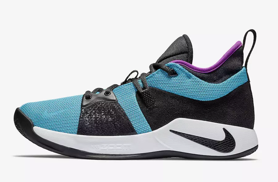 Nike PG 2 Blue Lagoon Hyper Violet Wit AJ2039-402