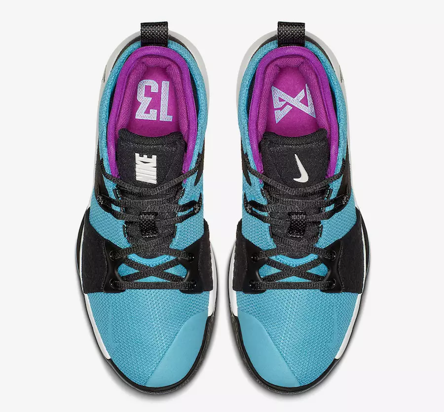 Nike PG 2 Blue Lagoon Hyper Violet White AJ2039-402