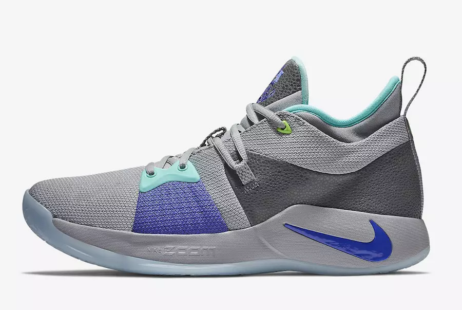 Nike PG 2 Pure Platinum Neo Turquoise Aurora Groen