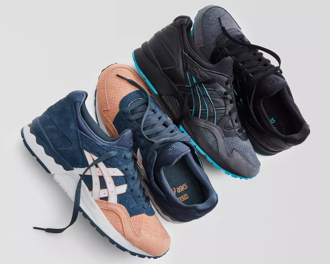 تاریخ انتشار Kith ASICS Gel Lyte V چرمی پنجه سالمون