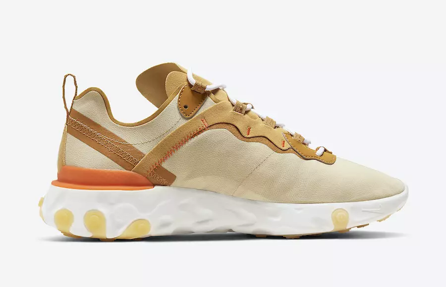 Tarehe ya Kutolewa ya Nike React Element 55 Team Gold Bright Orange CZ3595-781