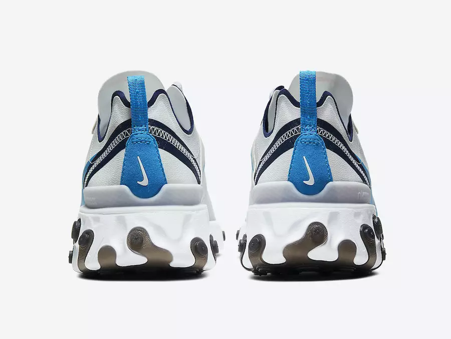 Nike React Element 55 platus pilkas skaidrus mėlynas CZ3595-041 išleidimo data