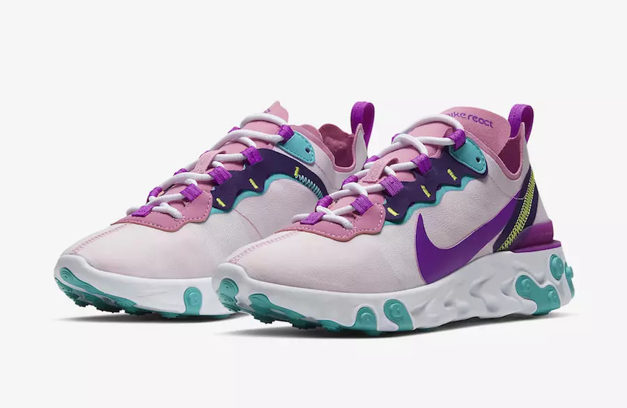 Bənövşəyi, Çəhrayı və Qırmızı rəngli qarışıqlarda Nike React Element 55