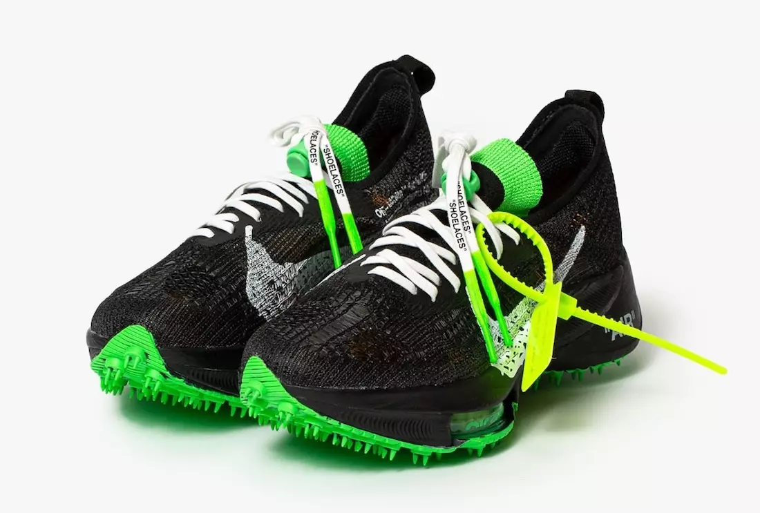 Off-White Nike Air Zoom Tempo NEXT Black Scream Green CV0697-001 Tanggal Rilis