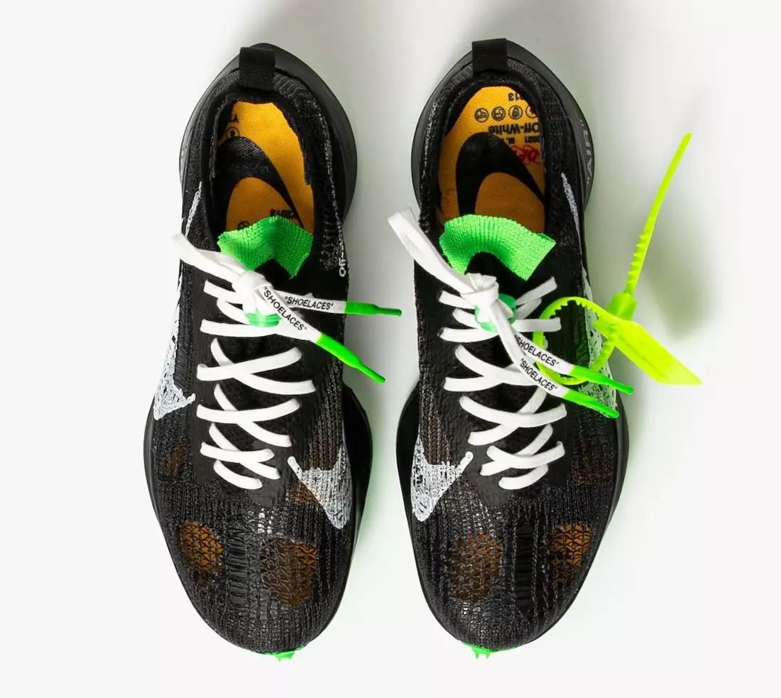 Off-White Nike Air Zoom Tempo NEXT Black Scream Green CV0697-001 תאריך יציאה