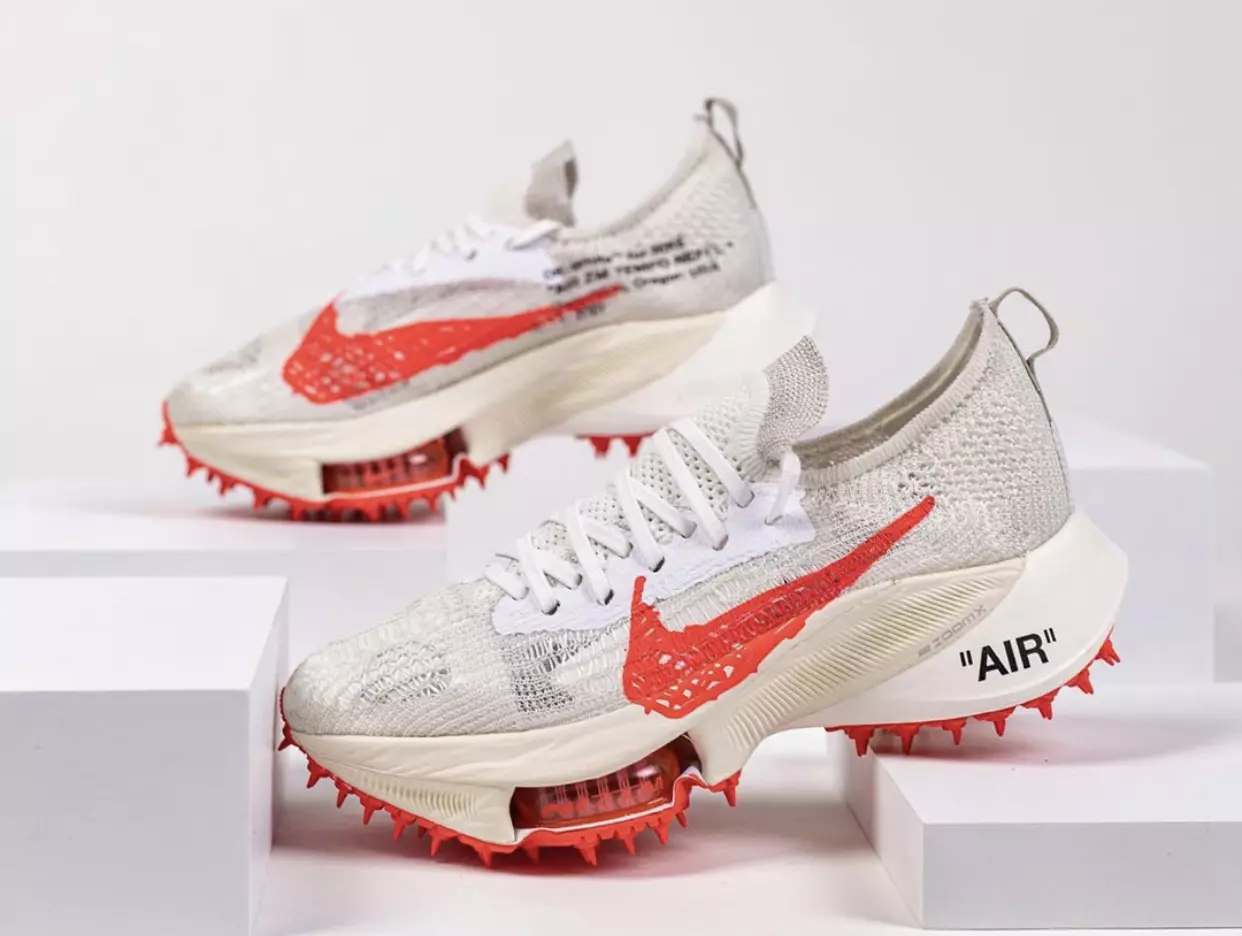 Off White Nike Air Zoom Tempo Næste Solar Red Udgivelsesdato