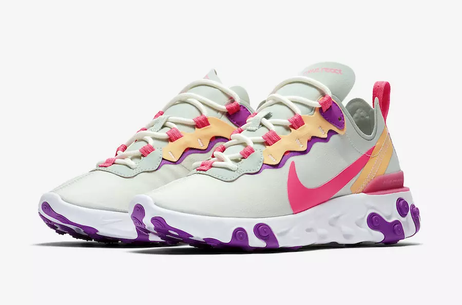 Nike React Element 55 Pistachio Frost сандық қызғылт BQ2728-303 Шығарылған күні