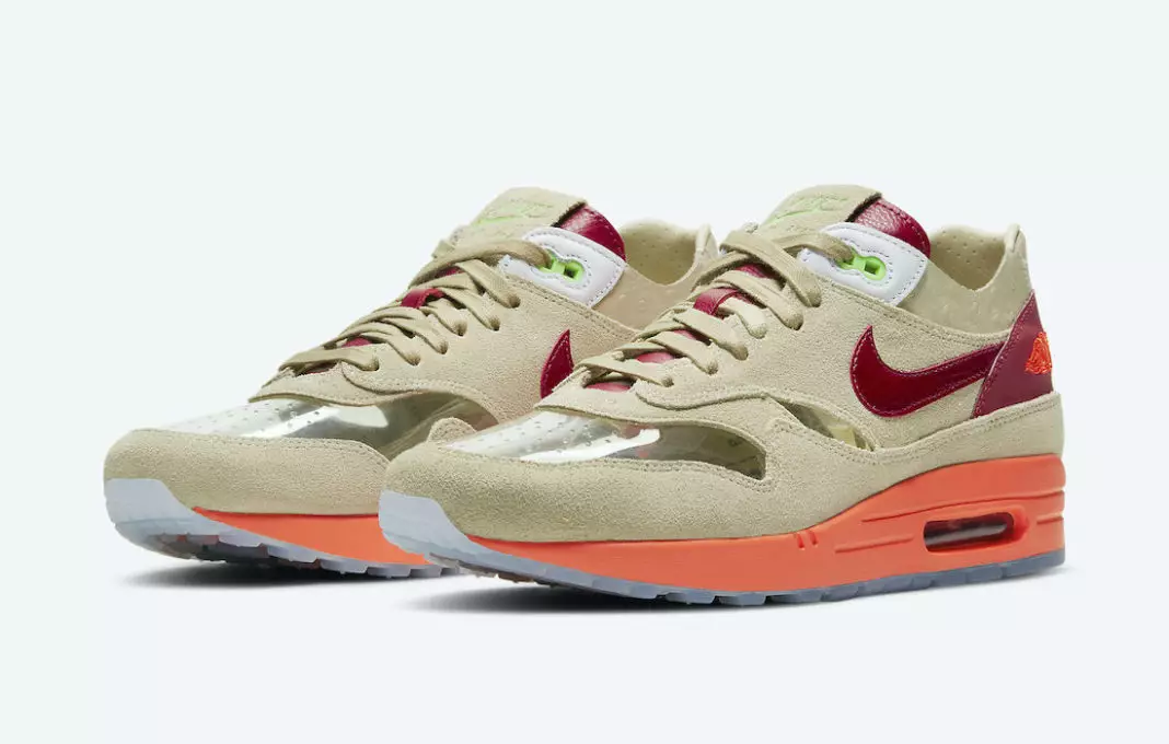 Clot Nike Air Max 1 Үхлийн үнсэлт DD1870-100 2021 онд худалдаанд гарсан огноо