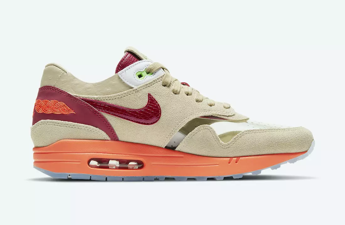 Clot Nike Air Max 1 Kiss of Death DD1870-100 2021 Julkaisupäivä