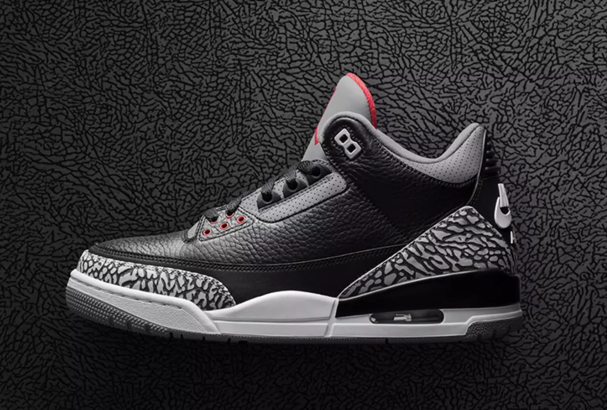 Air Jordan 3 svart cement