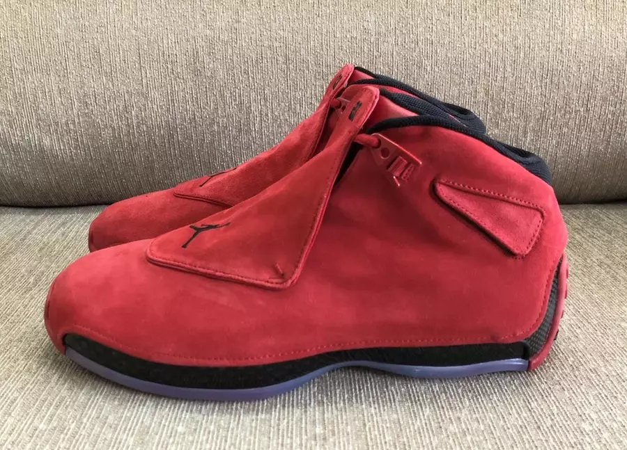 Air Jordan 18 Toro Raging Bull Rotes Wildleder AA2494-601