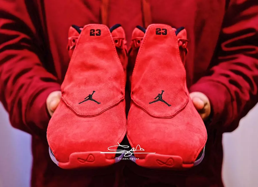 Air Jordan 18 Toro толори Red Suede AA2494-601