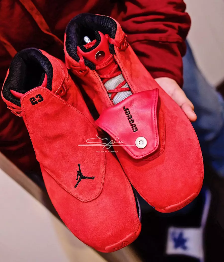 Air Jordan 18 Toro Gym Rotes Wildleder AA2494-601