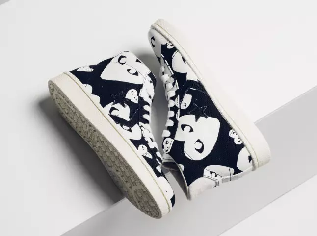 Converse Comme Des Garcons PLAY Pro lederen collectie