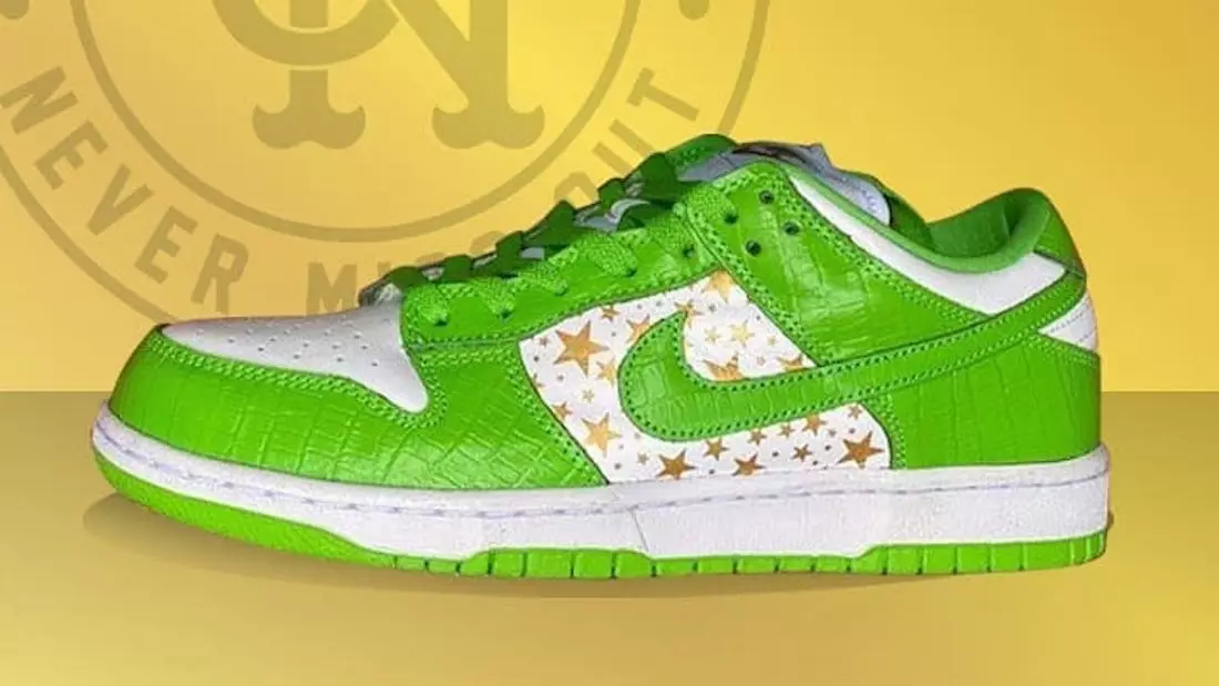 Supreme Nike SB Dunk Low Mean Green DH3228-101 Megjelenés dátuma