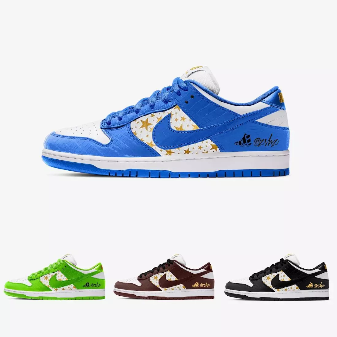 အဓိပတိ Nike SB Dunk Low DH3228-100 DH3228-101 DH3228-102 DH3228-103 ထုတ်ဝေသည့်ရက်စွဲ