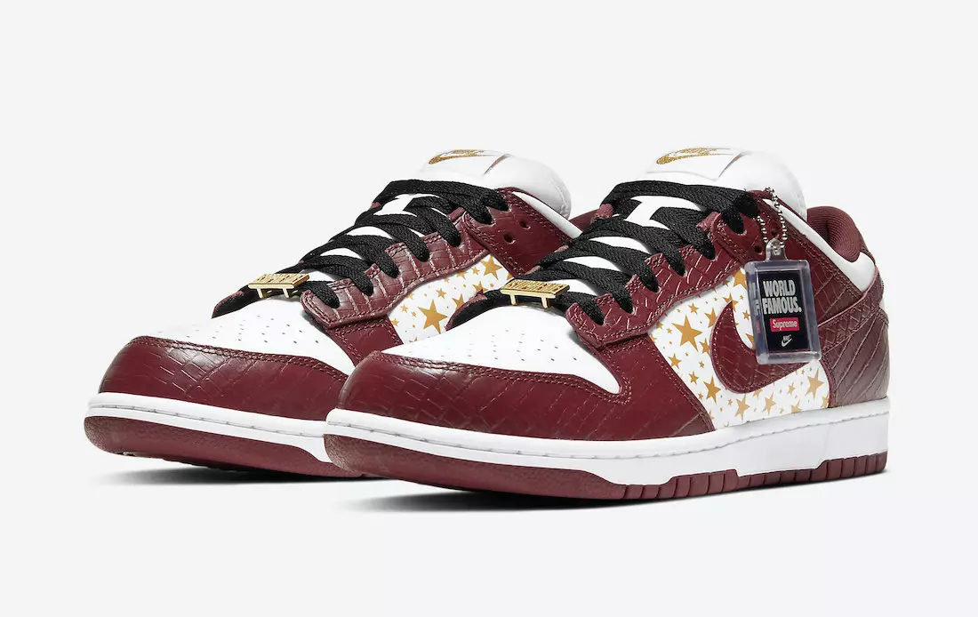 Supreme Nike SB Dunk Low Barkroot Brown DH3228-103 გამოშვების თარიღი ფასი