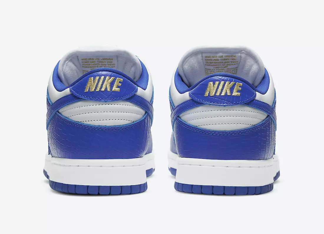 Supreme Nike SB Dunk Low Hyper Blue DH3228-100 Útgáfudagur Verð