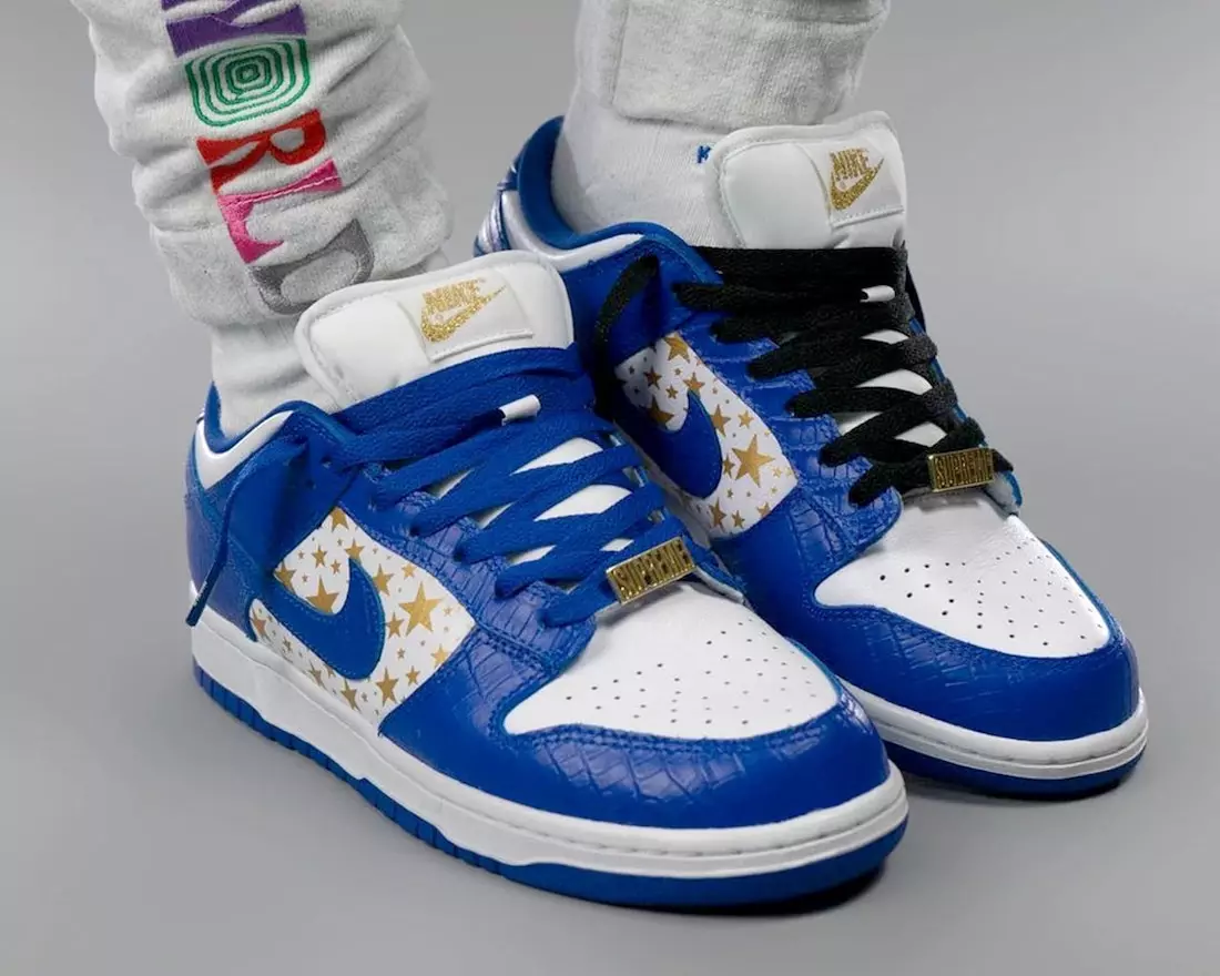 Supreme- Nike SB Dunk Low Stars Hyper Blue DH3228-100 Чыккан күнү