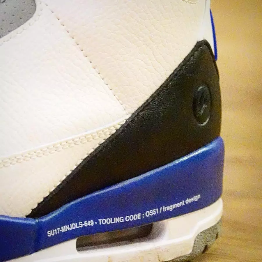 Hiroshi Fujiwara Fragment Air Jordan 3 sýnishorn